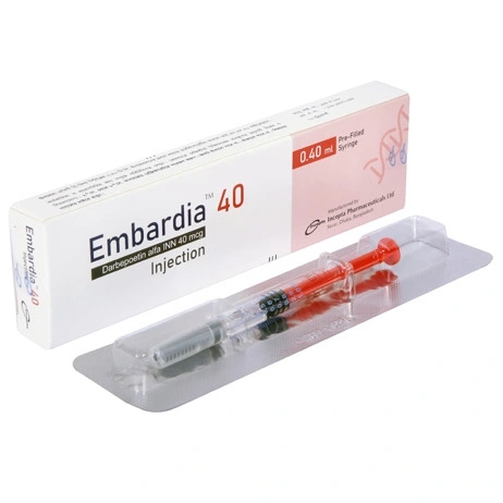 Embardia 40 mcg/0.4 ml SC Injection Embardia 40 mcg/0.4 ml SC Injection