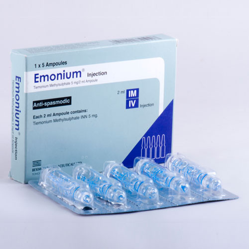 Emonium 5 mg/2 ml IM/IV Injection Emonium 5 mg/2 ml IM/IV Injection