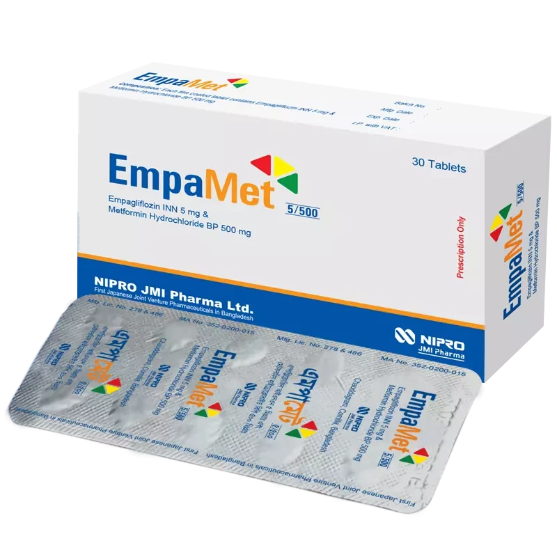 EmpaMet 12.5 mg+850 mg Tablet