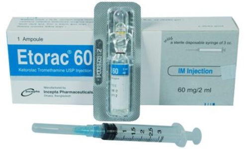 Etorac 60 mg/2 ml IM/IV Injection