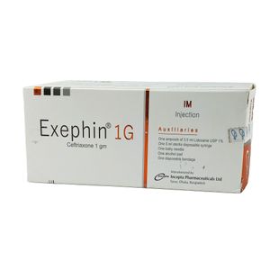 Exephin 250 mg/vial IM Injection