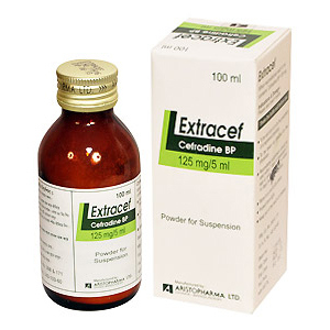 Extracef 125 mg/5 ml Powder for Suspension