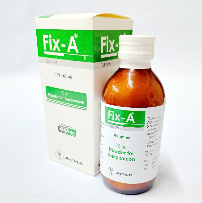 Fix-A 100 mg/5 ml Powder for Suspension Fix-A 100 mg/5 ml Powder for Suspension