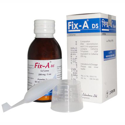 Fix-A DS 200 mg/5 ml Powder for Suspension Fix-A DS 200 mg/5 ml Powder for Suspension