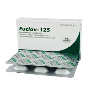Fuclav 125 mg+31.25 mg Tablet Fuclav 125 mg+31.25 mg Tablet
