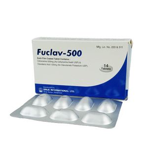 Fuclav 500 mg+125 mg Tablet Fuclav 500 mg+125 mg Tablet