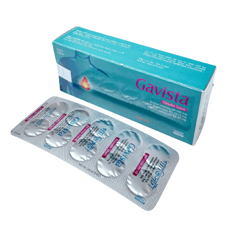 Gavista 250 mg+133.5 mg+80 mg Chewable Tablet