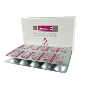 Gemer 2 mg+500 mg Tablet (Extended Release)