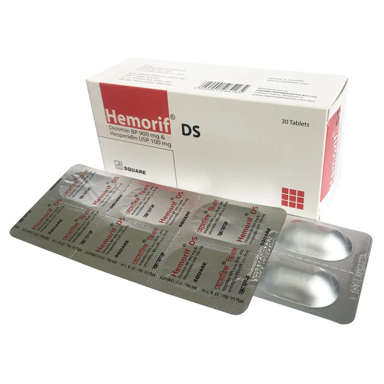 Hemorif DS 900 mg+100 mg Tablet