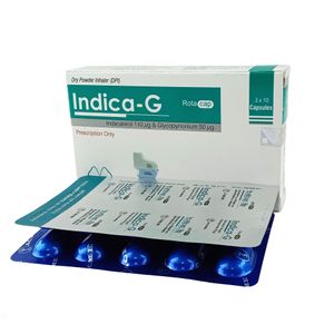 Indica-G 110 mcg+50 mcg Inhalation Capsule