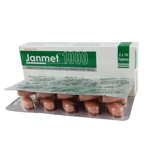 Janmet 50 mg+1000 mg Tablet