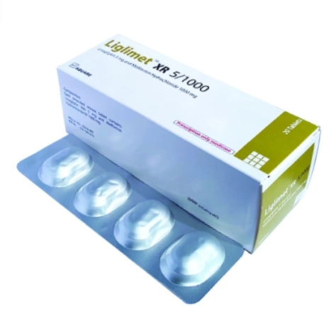 Liglimet XR 5 mg+1000 mg Tablet (Extended Release) Liglimet XR 5 mg+1000 mg Tablet (Extended Release)