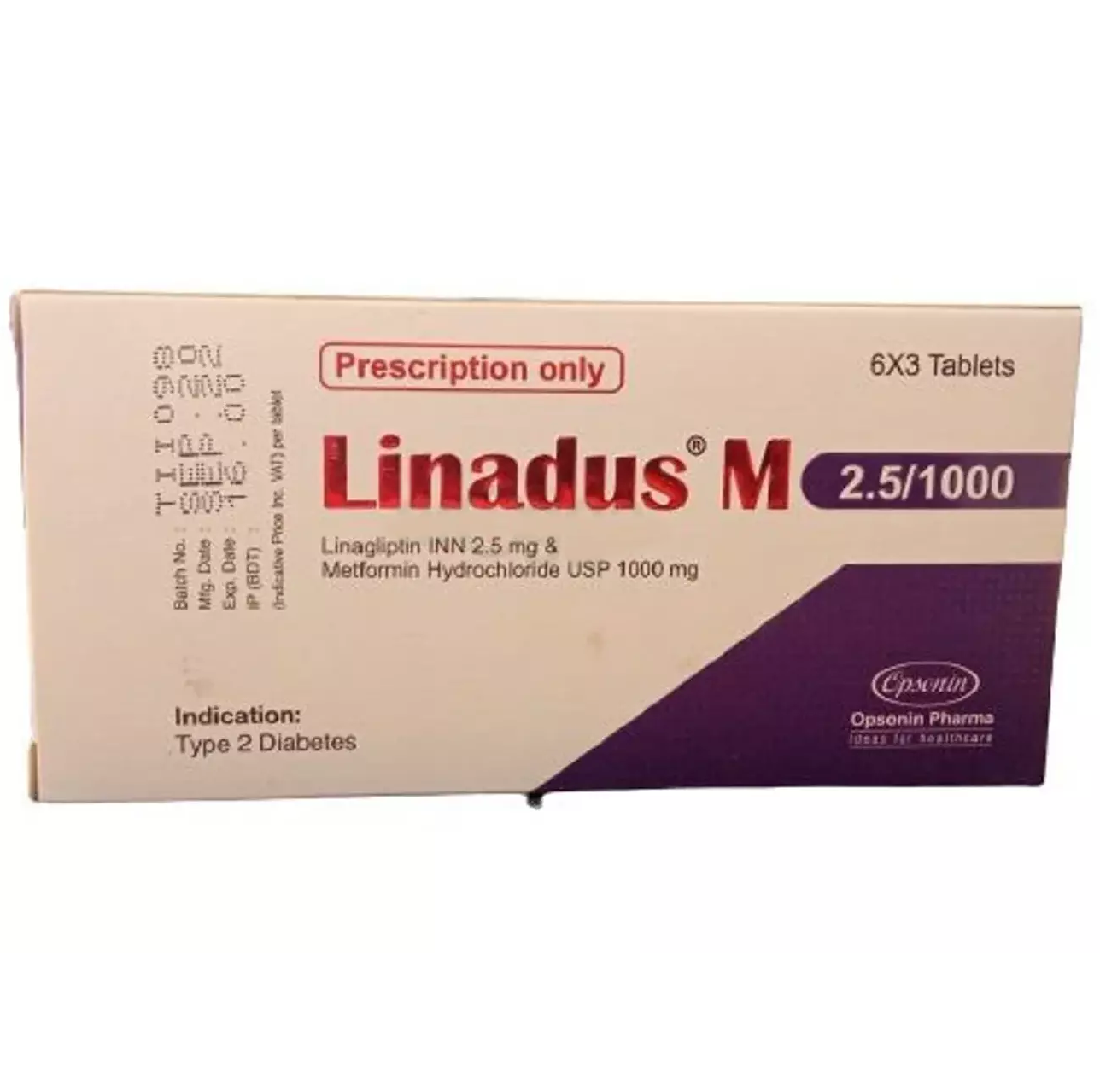 Linadus M 2.5 mg+500 mg Tablet
