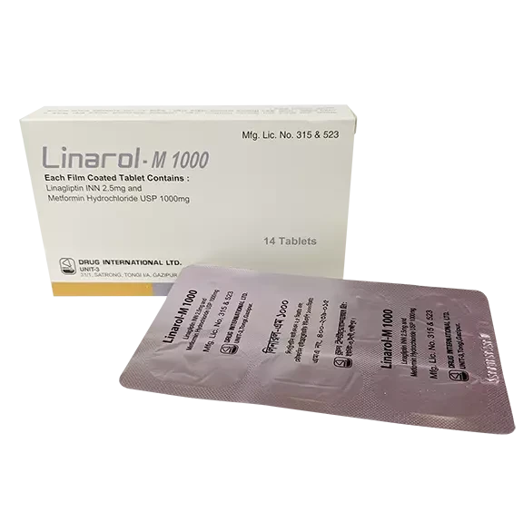 Linarol-M 2.5 mg+1000 mg Tablet