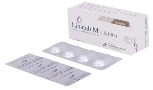 Linatab M 2.5 mg+850 mg Tablet