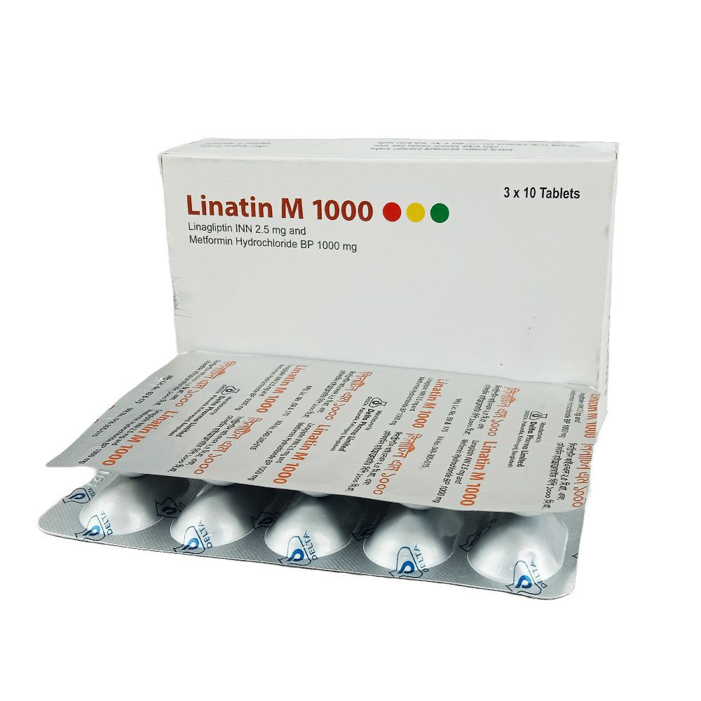 Linatin M 2.5 mg+500 mg Tablet