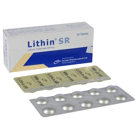 Lithin SR 400 mg Tablet (Sustained Release) Lithin SR 400 mg Tablet (Sustained Release)