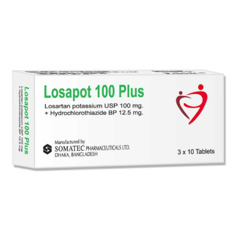 Losapot Plus 100 mg+12.5 mg Tablet