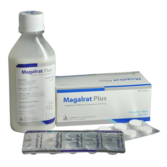 Magalrat Plus 480 mg+20 mg Chewable Tablet