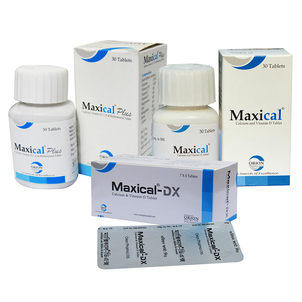 Maxical-DX 600 mg+400 IU Tablet Maxical-DX 600 mg+400 IU Tablet