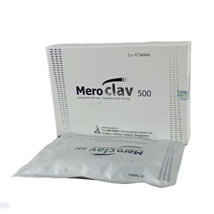 Meroclav 500 mg+125 mg Tablet