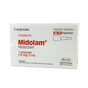Midolam 15 mg/3 ml IM/IV Injection Midolam 15 mg/3 ml IM/IV Injection
