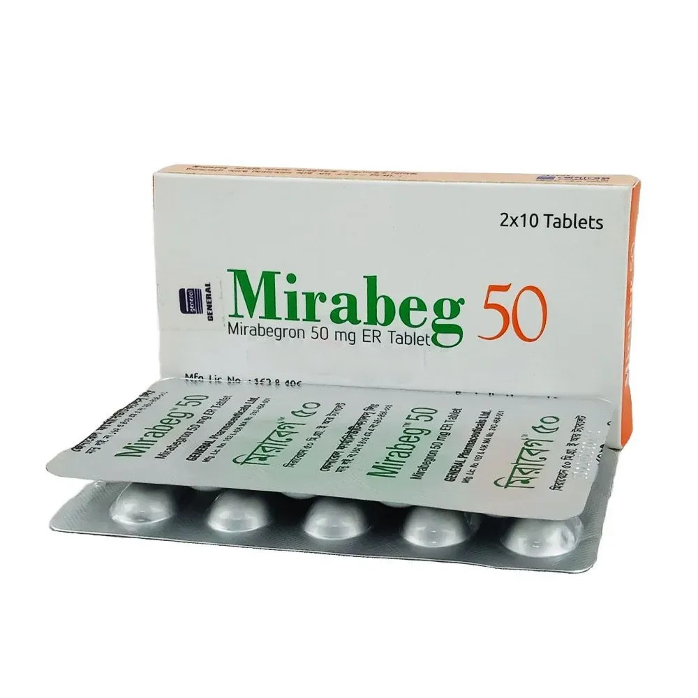 Mirabeg ER 50 mg Tablet (Extended Release)