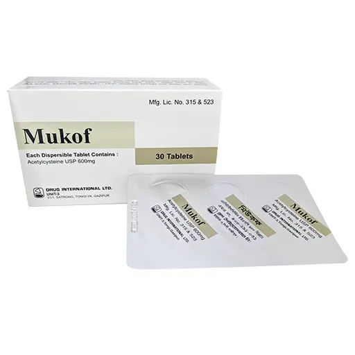 Mukof 600 mg Dispersible Tablet Mukof 600 mg Dispersible Tablet