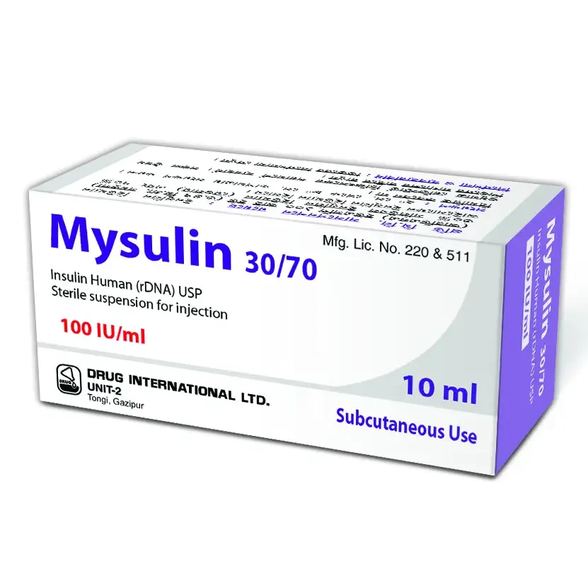 Mysulin 30%+70% in 100 IU/ml SC Injection Mysulin 30%+70% in 100 IU/ml SC Injection