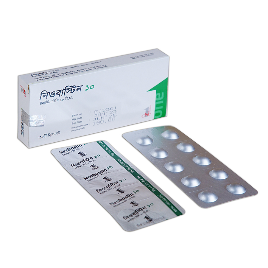 Neobastin 10 mg Tablet Neobastin 10 mg Tablet