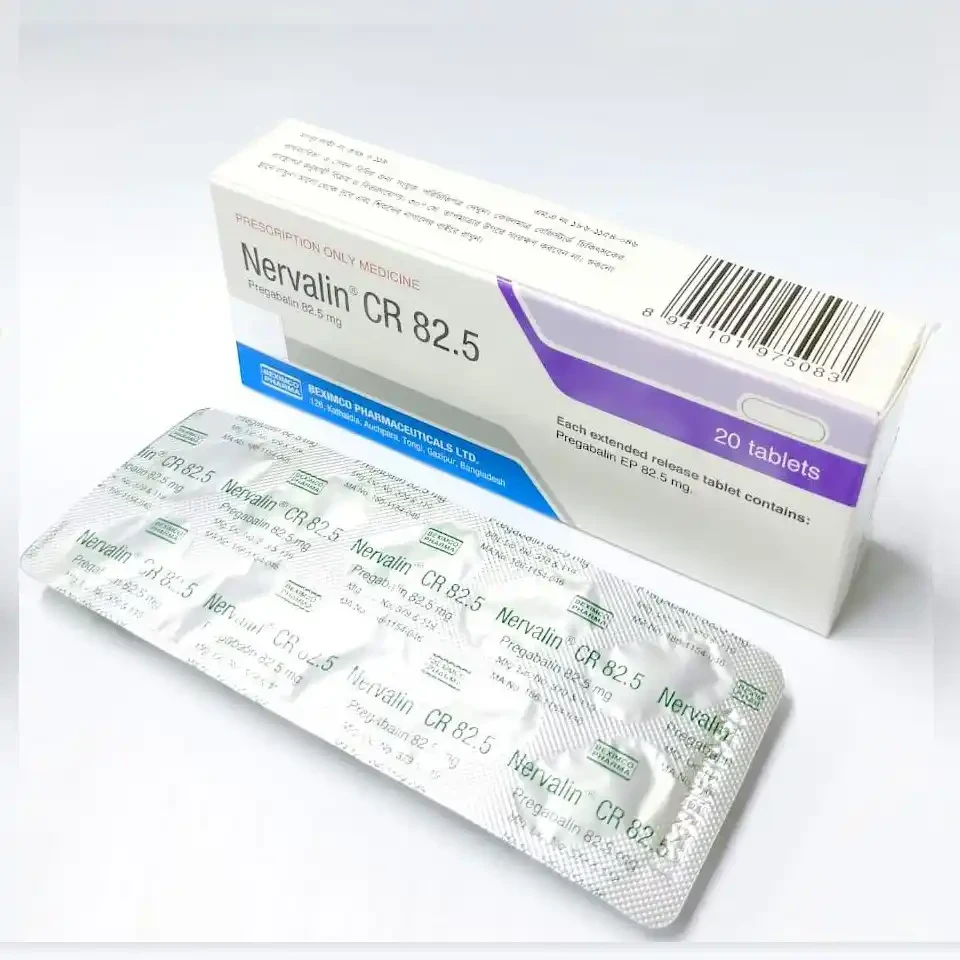Nervalin CR 82.5 mg Tablet (Extended Release) Nervalin CR 82.5 mg Tablet (Extended Release)