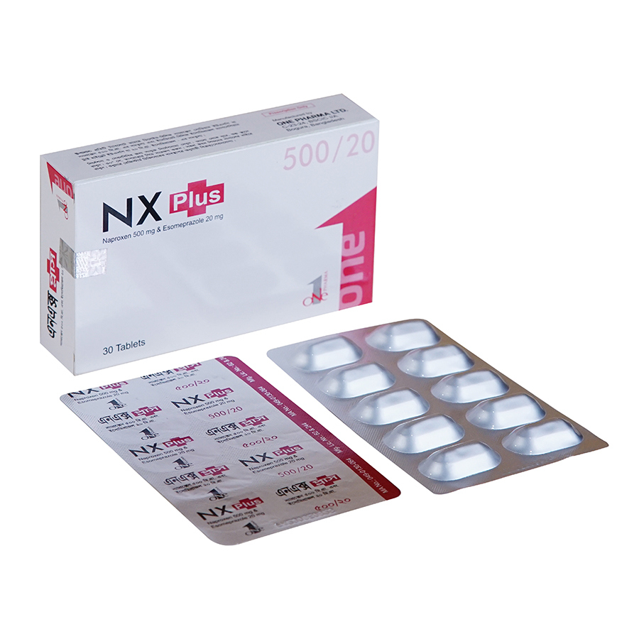 NX Plus 500 mg+20 mg Tablet (Delayed Release) NX Plus 500 mg+20 mg Tablet (Delayed Release)