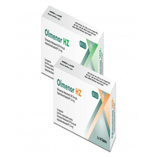 Olmenor HZ 40 mg+12.5 mg Tablet