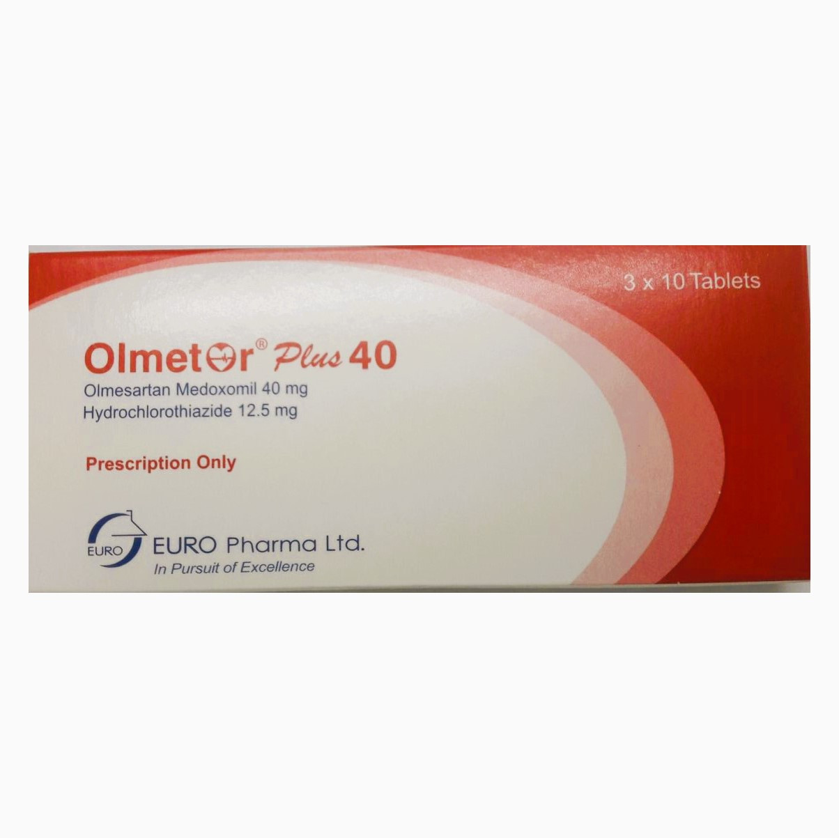 Olmetor Plus 40 mg+12.5 mg Tablet
