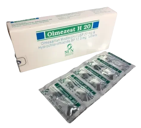 Olmezest H 20 mg+12.5 mg Tablet
