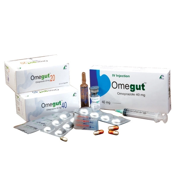 Omegut 40 mg/vial IV Injection