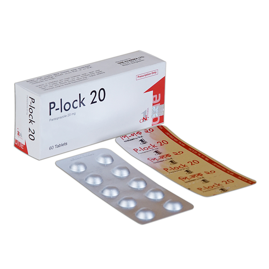 P-lock 20 mg Tablet (Enteric Coated) P-lock 20 mg Tablet (Enteric Coated)