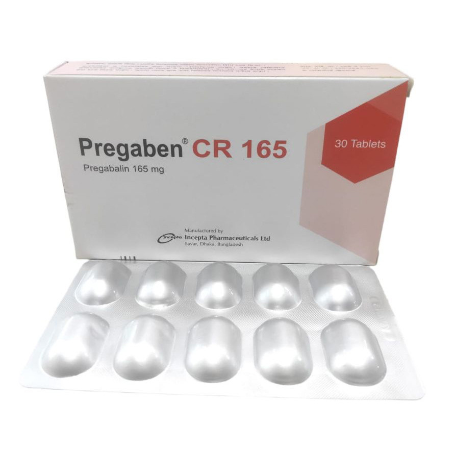 Pregaben CR 165 mg Tablet (Controlled Release)