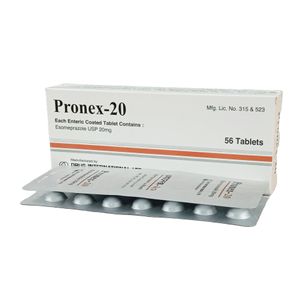 Pronex 20 mg Capsule (Enteric Coated Pellets)