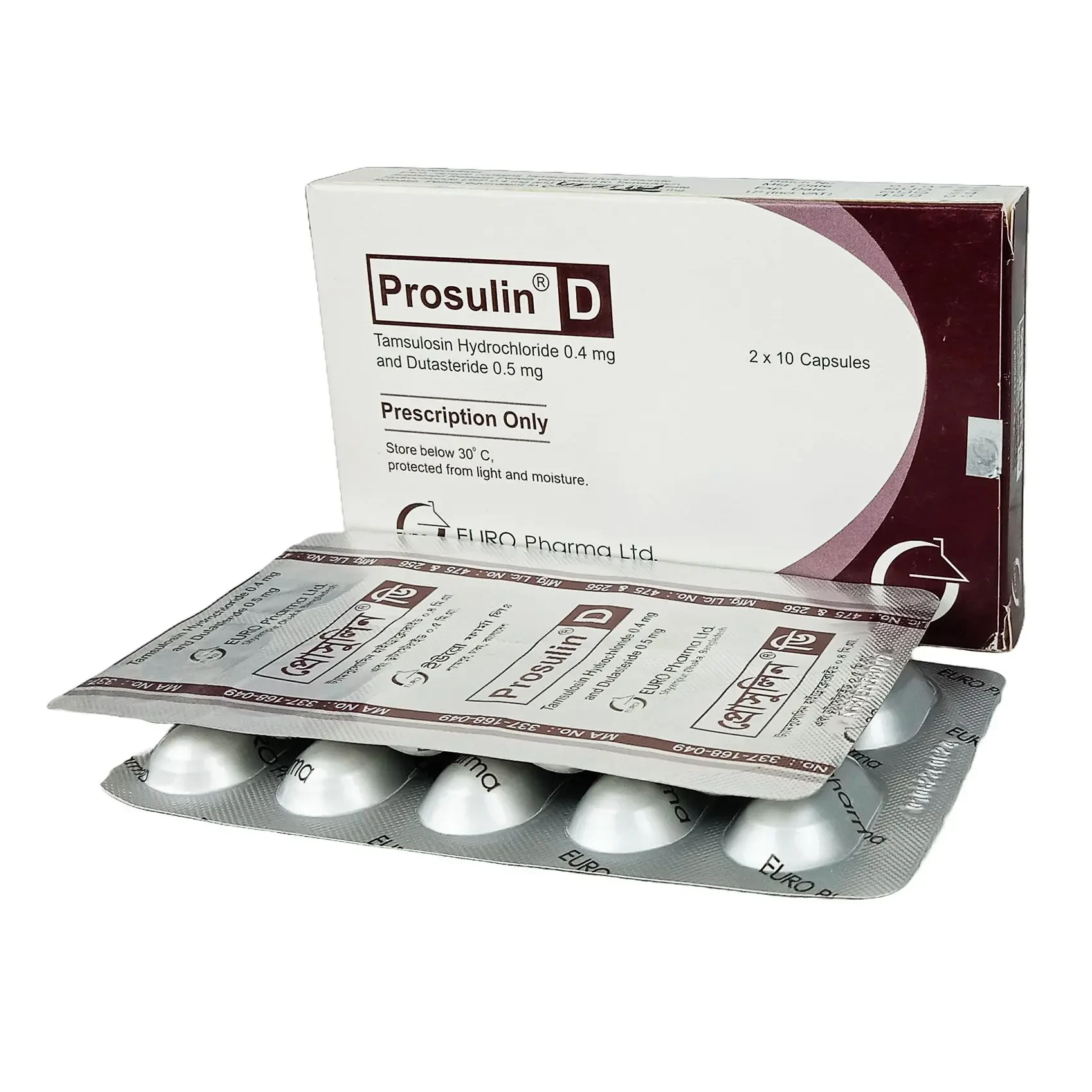 Prosulin-D 0.4 mg+0.5 mg Capsule