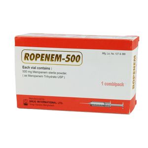 Ropenem 500 mg/vial IV Injection or Infusion Ropenem 500 mg/vial IV Injection or Infusion