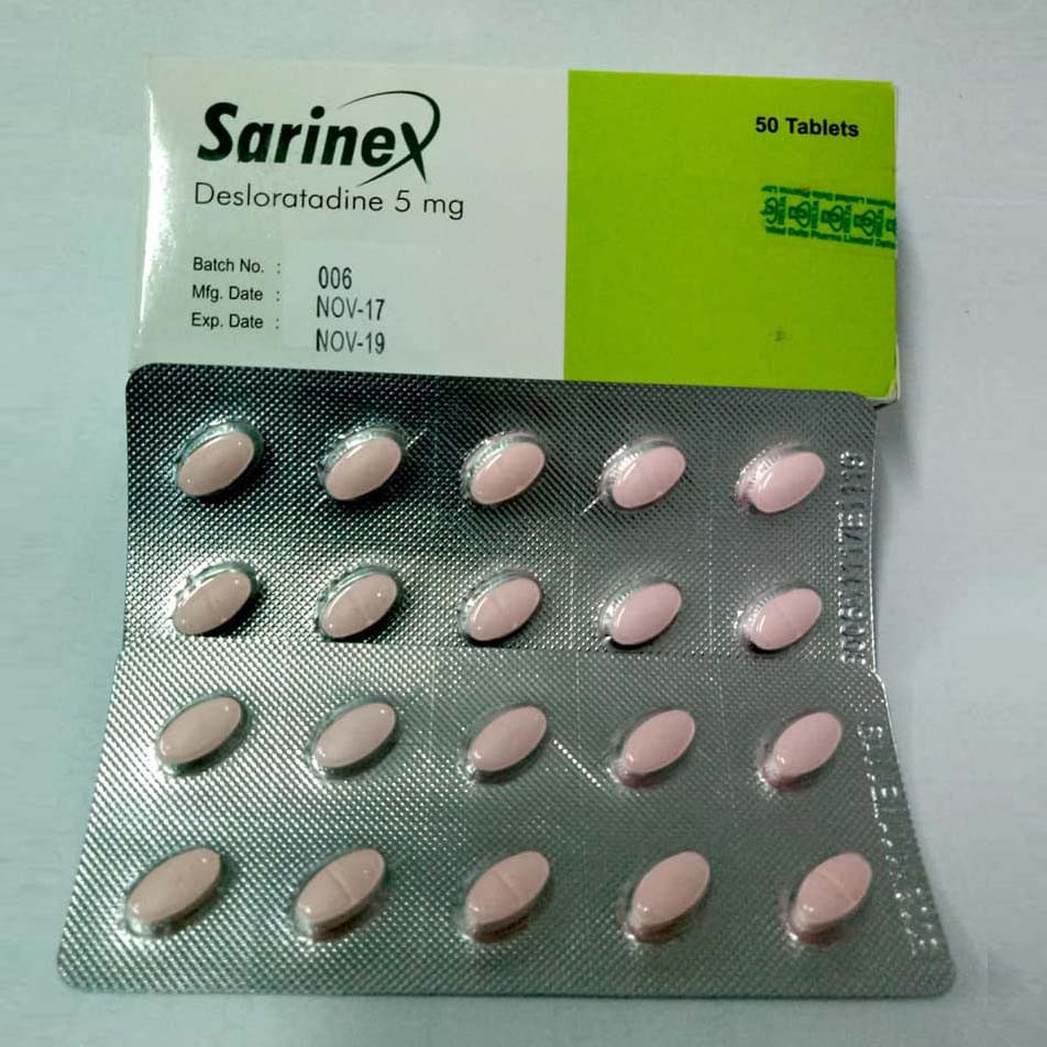 Sarinex 5 mg Tablet Sarinex 5 mg Tablet