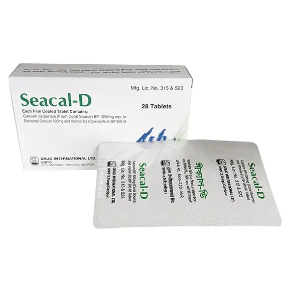 Seacal-D 500 mg+200 IU Tablet