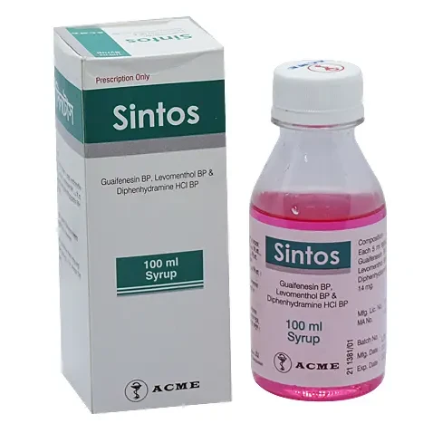 Sintos (100 mg+1.1 mg+14 mg)/5 ml Syrup