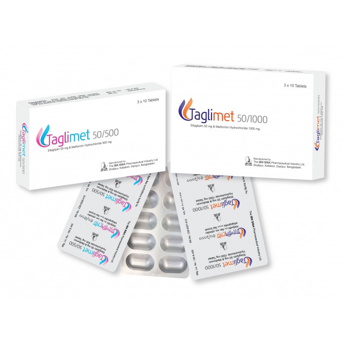 Taglimet 50 mg+500 mg Tablet