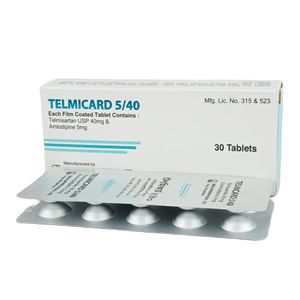 Telmicard 5/40 5 mg+40 mg Tablet