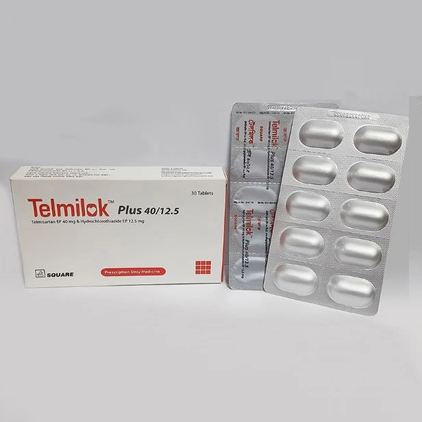 Telmilok Plus 40 mg+12.5 mg Tablet Telmilok Plus 40 mg+12.5 mg Tablet