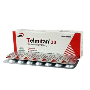Telmitan 20 mg Tablet Telmitan 20 mg Tablet