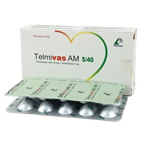 Telmivas AM 5 mg+80 mg Tablet