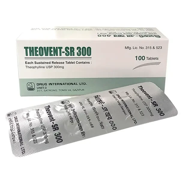 Theovent-SR 300 mg Tablet (Sustained Release)